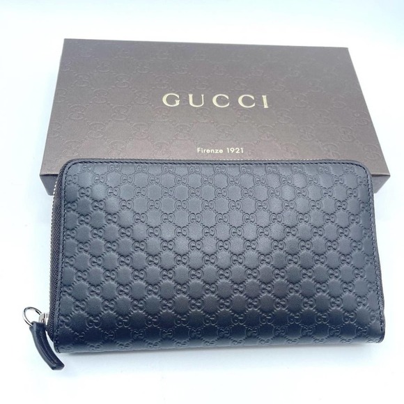 NIB GUCCI Microguccissima Large Zip Around Organizer Wallet - Picture 4 of 8